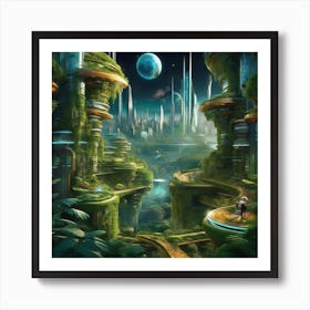 A.I. Blends with nature 12 Art Print