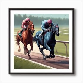 Horse Racing 11 Art Print