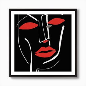 Face Of A Woman 2 Art Print