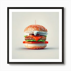 Cheeseburger Iconic (13) Art Print