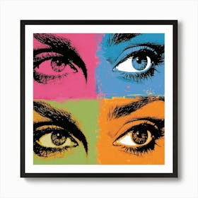 Eyes Pop Art 1 Art Print
