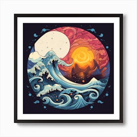 Great Wave 9 Art Print