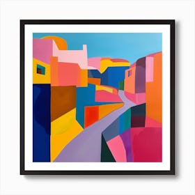 Abstract Travel Collection San Diego California Art Print