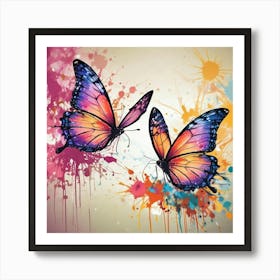 Butterfly Painting 143 Art Print