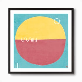 Juicy Halves Minimalist Mandala Art Print