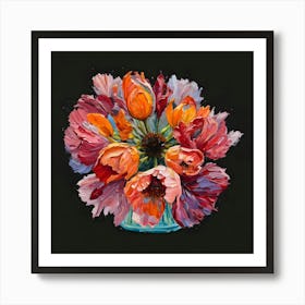 Tulips In A Vase 2 Art Print