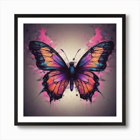 Butterfly Painting 244 Art Print