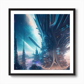 Futuristic City 11 Art Print