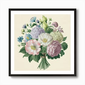 Bouquet Of Flowers Art Print