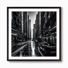 Rainy Day In New York City Art Print