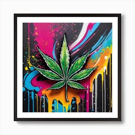 Marijuana Leaf 10 Art Print