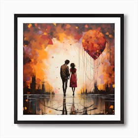 Love Rain 2 Art Print