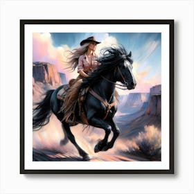 Creative Horse Beauty Illustration Nr 46 Art Print