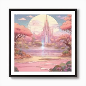 Pink Castle Art Print