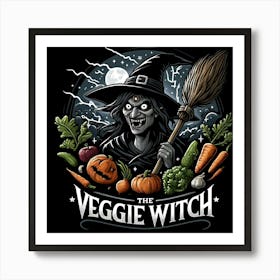 The Veggie Witch Art Print