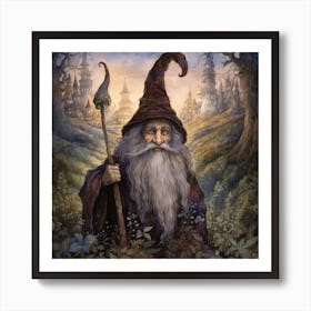 A Wizard Of The Magic Forest Called Jimgoff Art Print