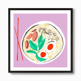 Ramen Dreams Square Art Print