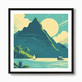 A Tahiti In French Polynesia Minimal Illustratio 1720357241 3 Art Print