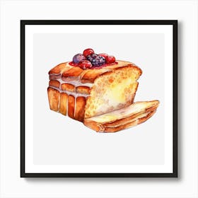 Berry Bread Art Print