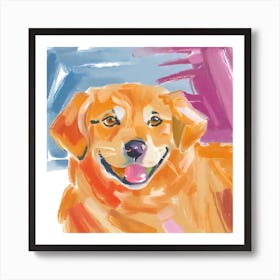 Golden Retriever 01 Art Print