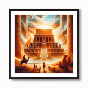 Egyptian Temple Art Print