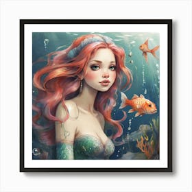 Little Mermaid 5 Art Print