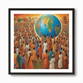 World Is One Art Print