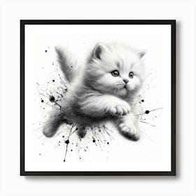 Cat Painting 3 Art Print