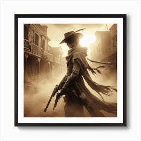 Cowboy In The Old West Art Print
