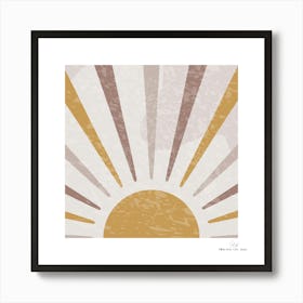 Sunburst.A fine artistic print that decorates the place. Art Print