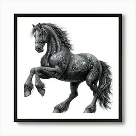 Black Horse 3 Art Print