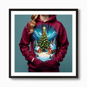 Christmas Tree Hoodie 5 Art Print