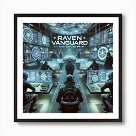 Raven Vanguard Scifi Art Print