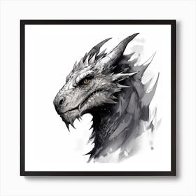 Dragon Head Art Print