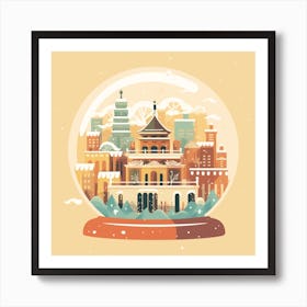 Beijing China 2 Snowglobe Art Print