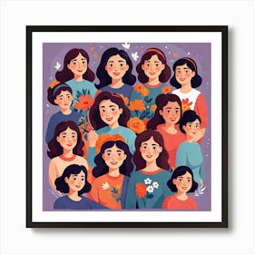 Portrait Of Women 1 Art Print