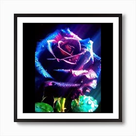 Purple Rose Art Print