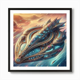 Spaceship 3 Art Print