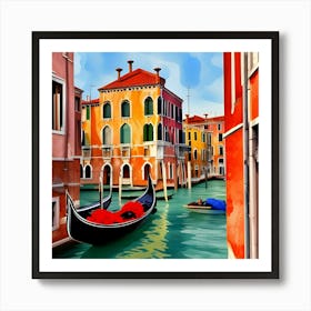 Streets of Venice Art Print