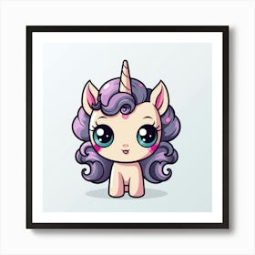 Cute Unicorn 815 Art Print