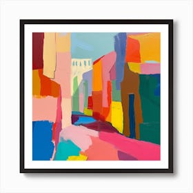 Abstract Travel Collection Madrid Spain 1 Art Print