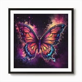 Butterfly Painting 318 Art Print