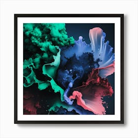 Ethereal Splashes Art Print