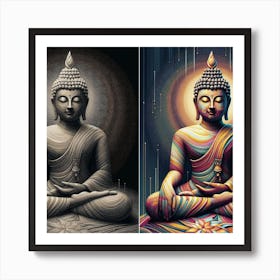Buddha Painting 5 Art Print