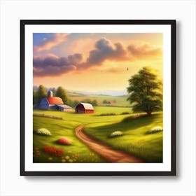 Farm Landscape 21 Art Print