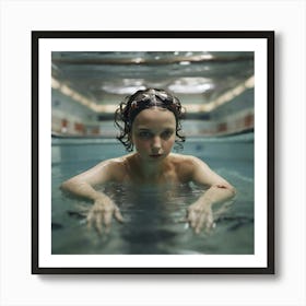 Girl In A Pool Poster