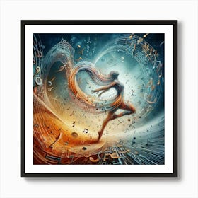 Music Note Dancer Art Print