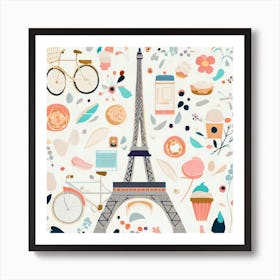 France Eifel tower Art Print