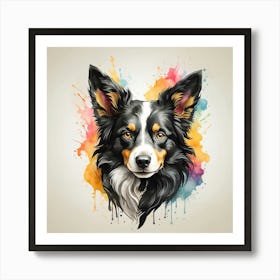 Australian Border Collie Art Print