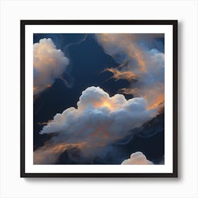 Vapour cloud Art Print